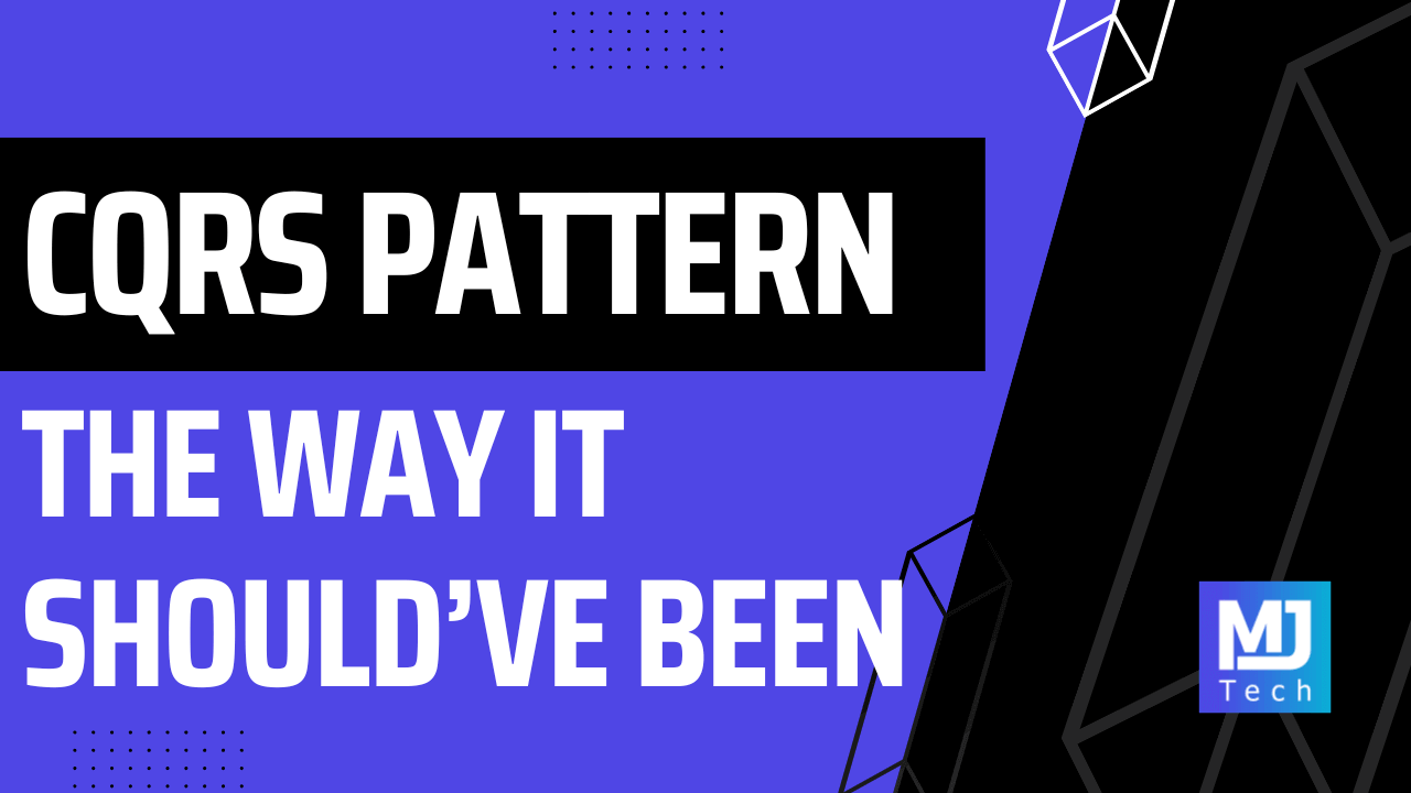 CQRS Pattern the Way It Should've Been From the Start