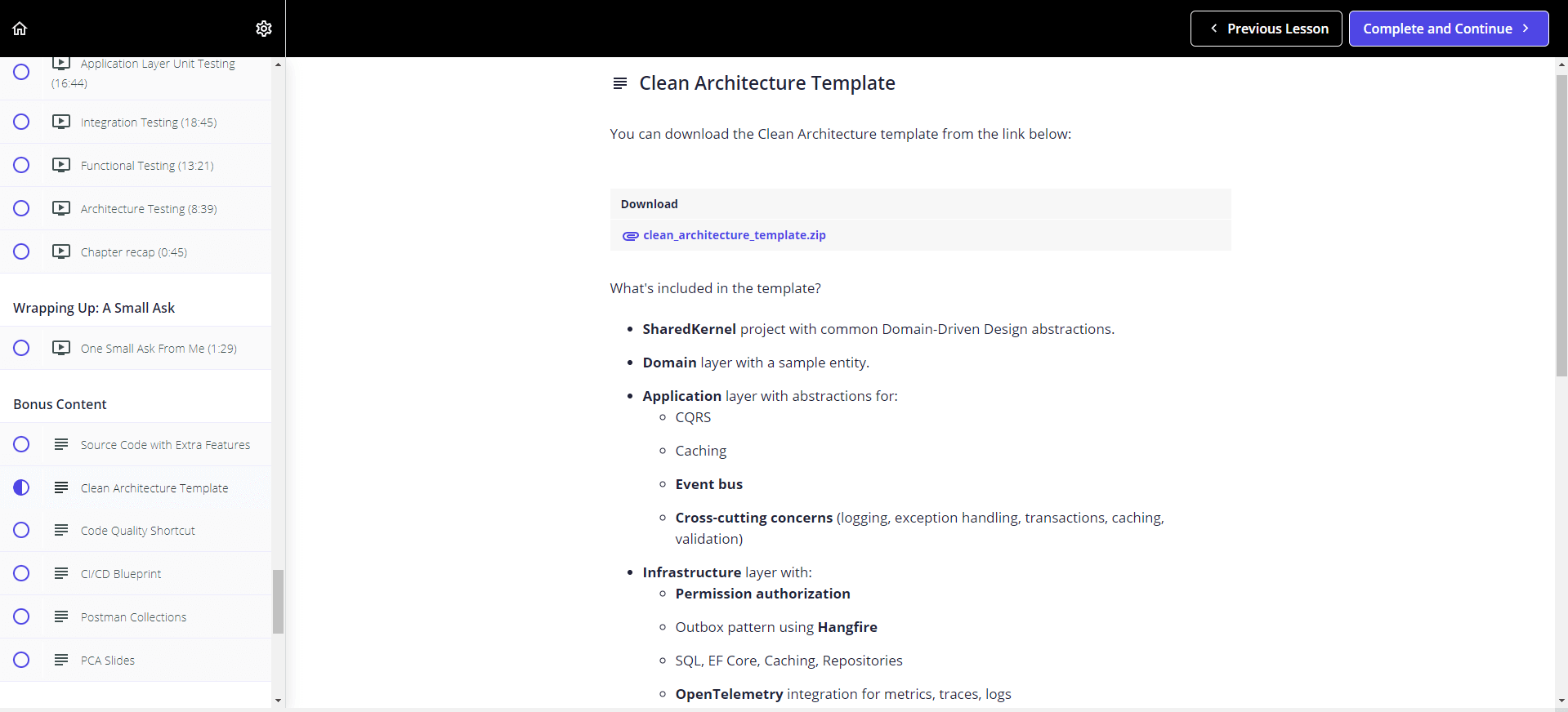 Clean Architecture Template